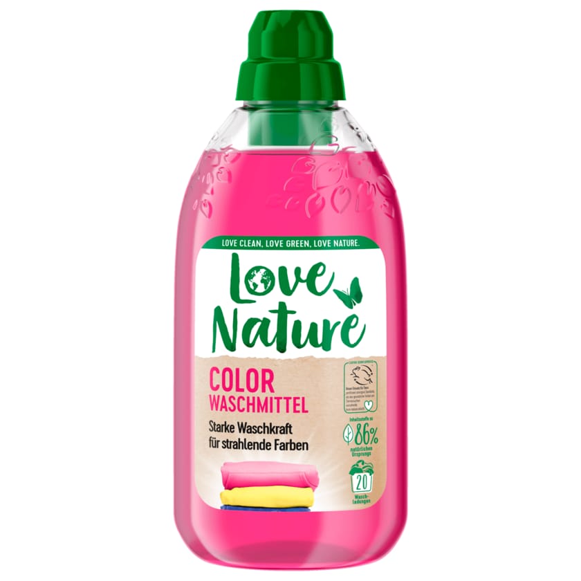 Love Nature Colorwaschmittel flüssig 960ml 20WL